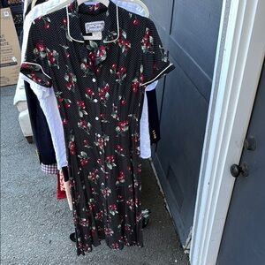 Vintage Jonathan Martin Polkadot and Cherry Sundress